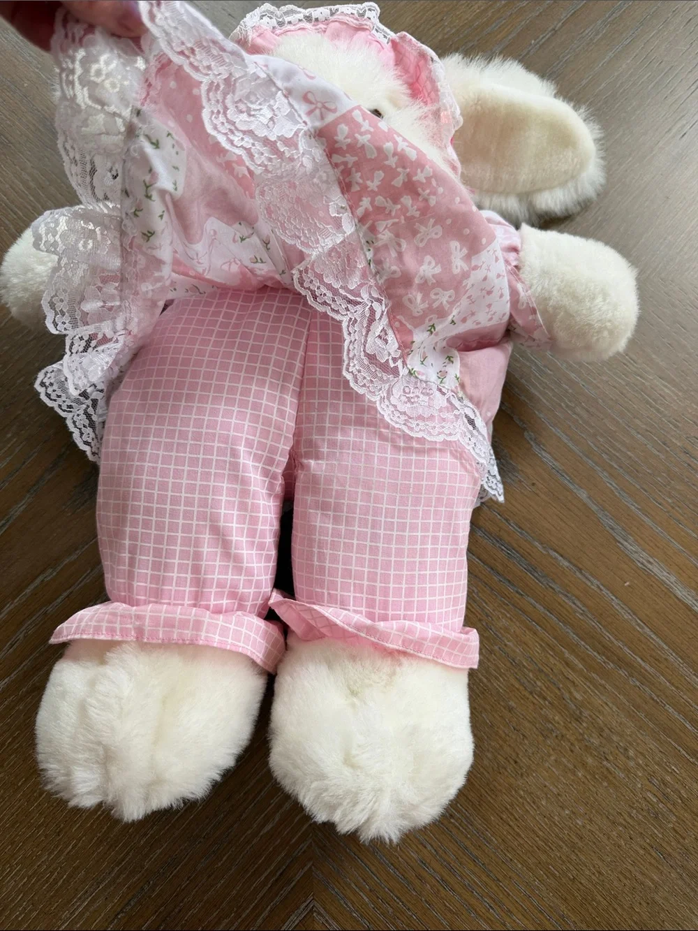 Wondertreat Vintage Pink Bunny Kids Costume Plush Outfit
